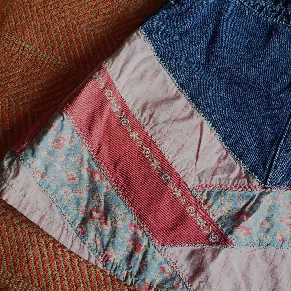 HUGE Gymboree Western Prairie 8pc. Lot Size 4-5 VINTAGE Floral Denim Mix & Match